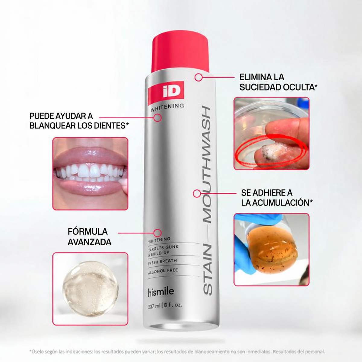 Enjuague bucal iD Stain - Salud oral