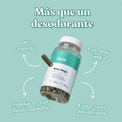 Body Magic Cápsulas Anti-Olor Corporal
