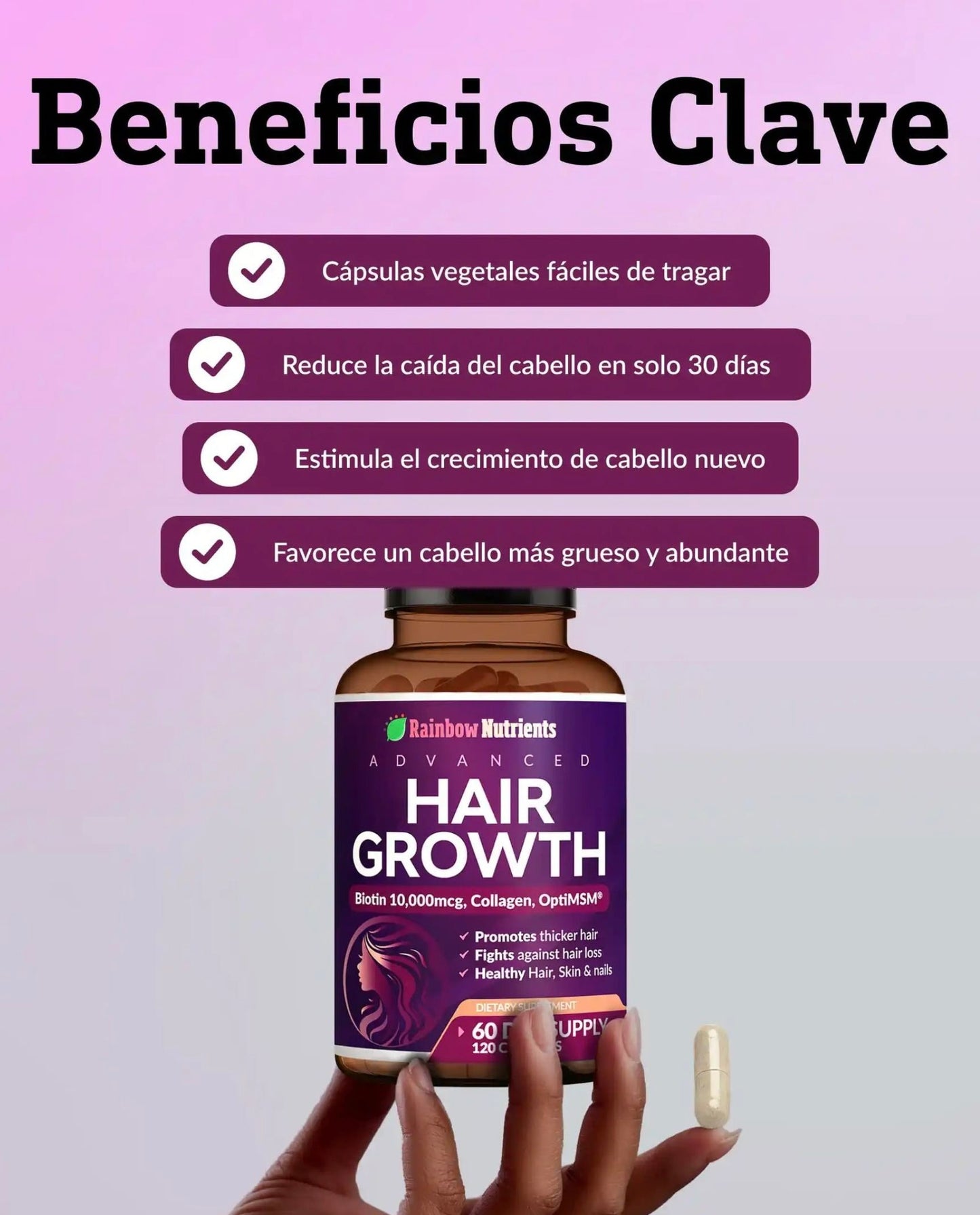 HairGrowth™ Suplemento para el crecimiento capilar avanzado
