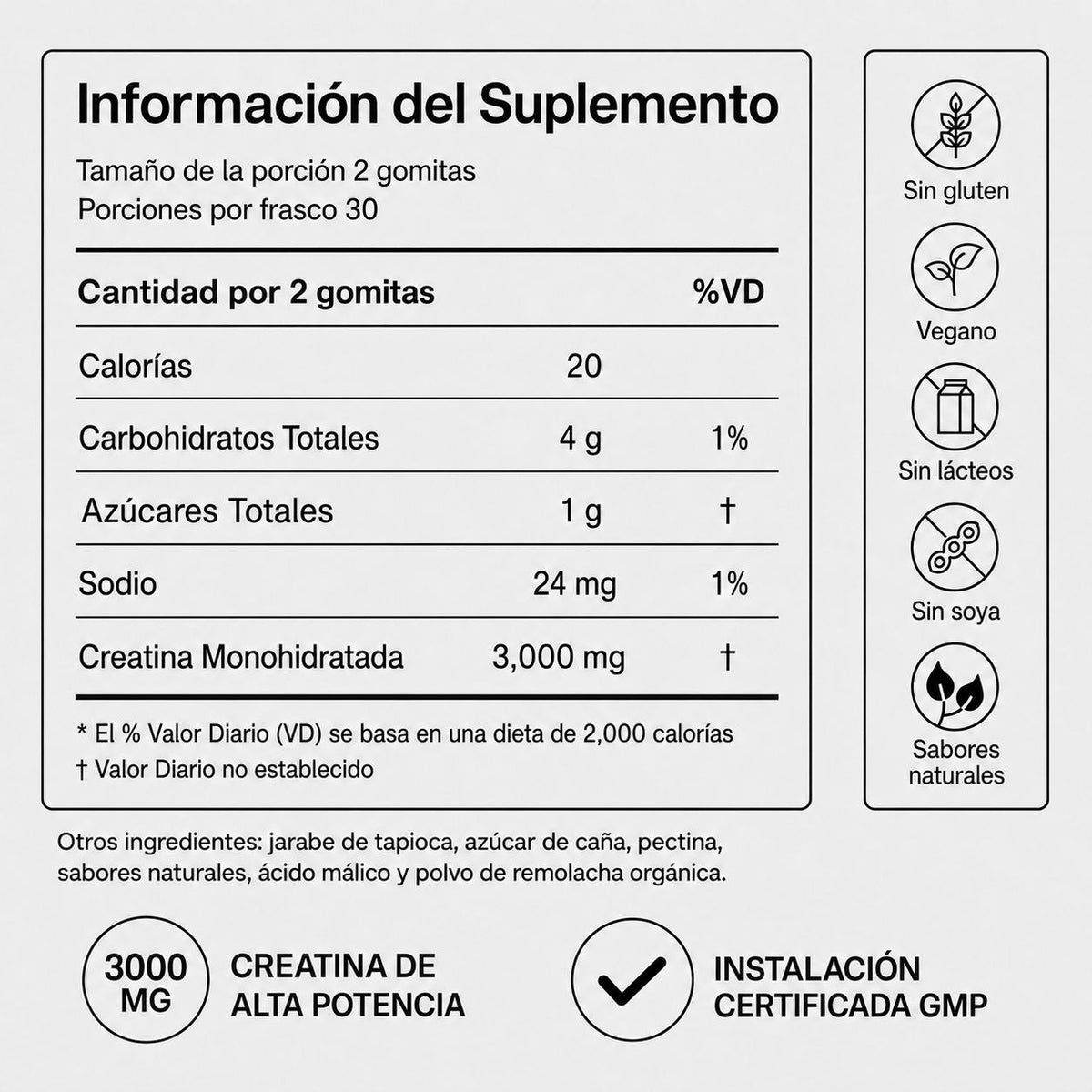 Creatine Gummies + Regalo Magnesio Calm