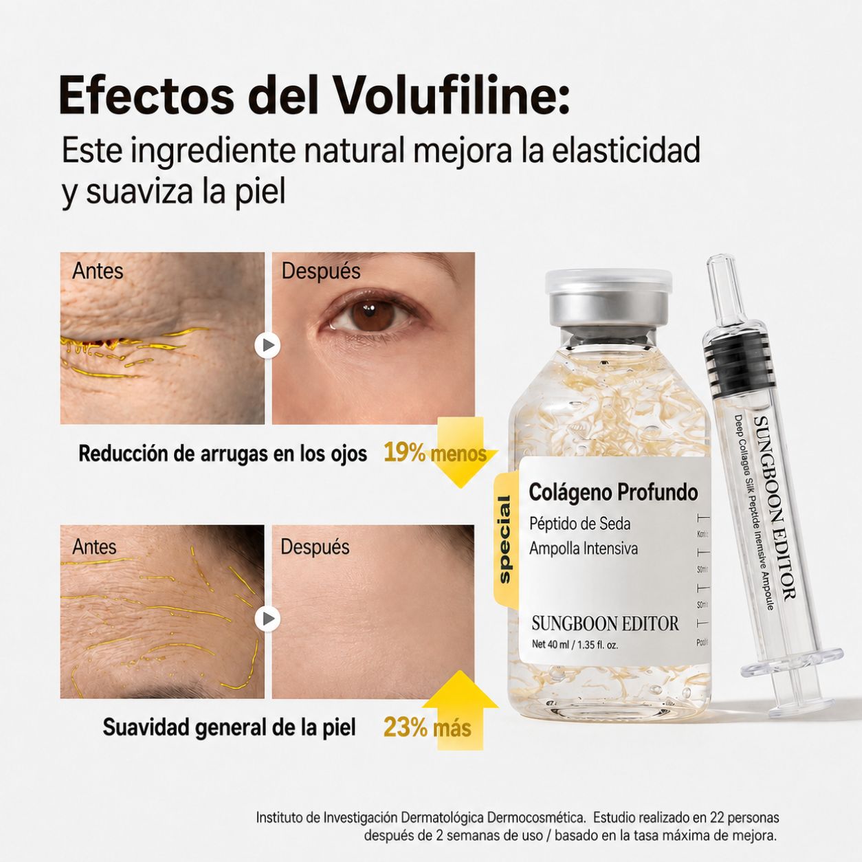 Deep Collagen Ampolla Coreana Efecto Piel Firme