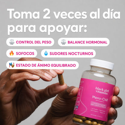 Meno-Chill Alivia los desafios de la Perimenopausia y Menopausia