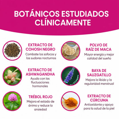 Meno-Chill Alivia los desafios de la Perimenopausia y Menopausia