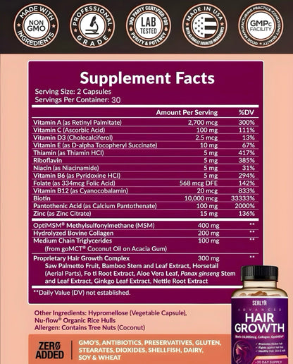 HairGrowth™ Suplemento para el crecimiento capilar avanzado