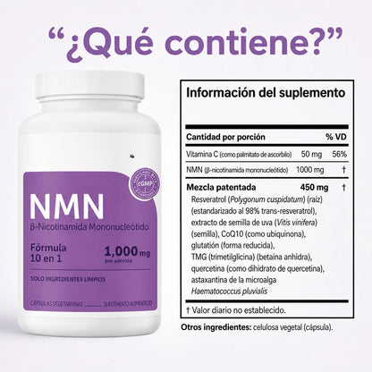 NMN® Energía Celular y Longevidad