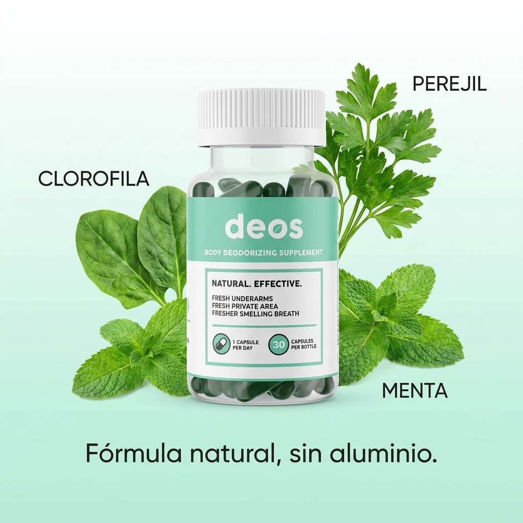 Deos ingredientes clorofila perejil menta