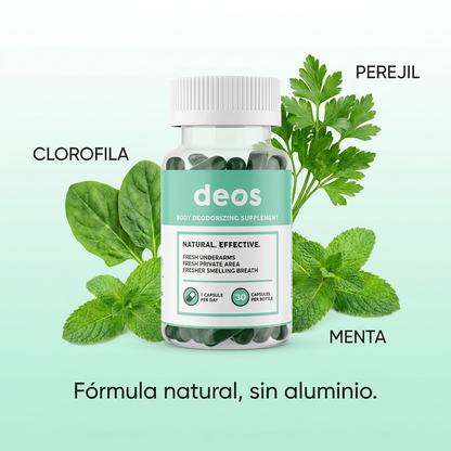 Deos ingredientes clorofila perejil menta