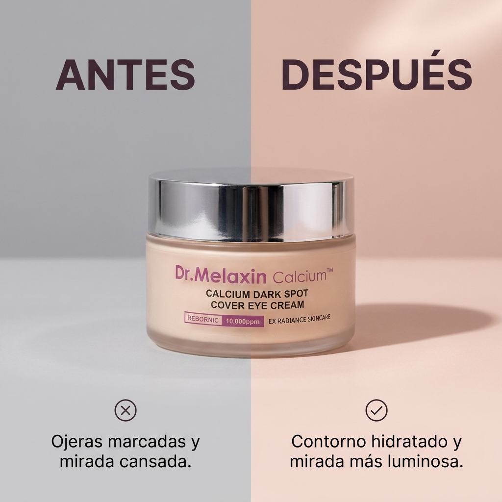 Dr Melaxin antes y despues contorno hidratado