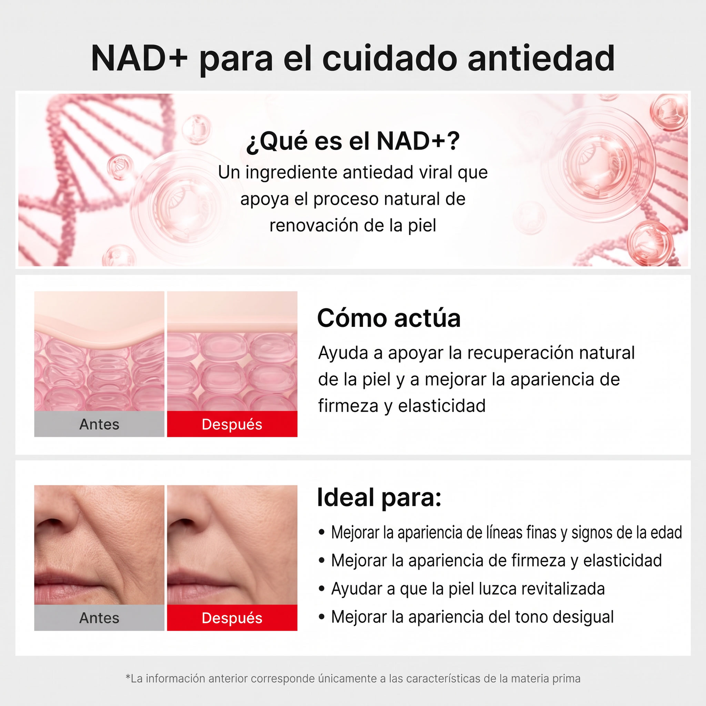 NAD+ para el cuidado antiedad