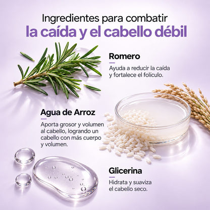 Spray Anticaída Efecto Cabello Grueso